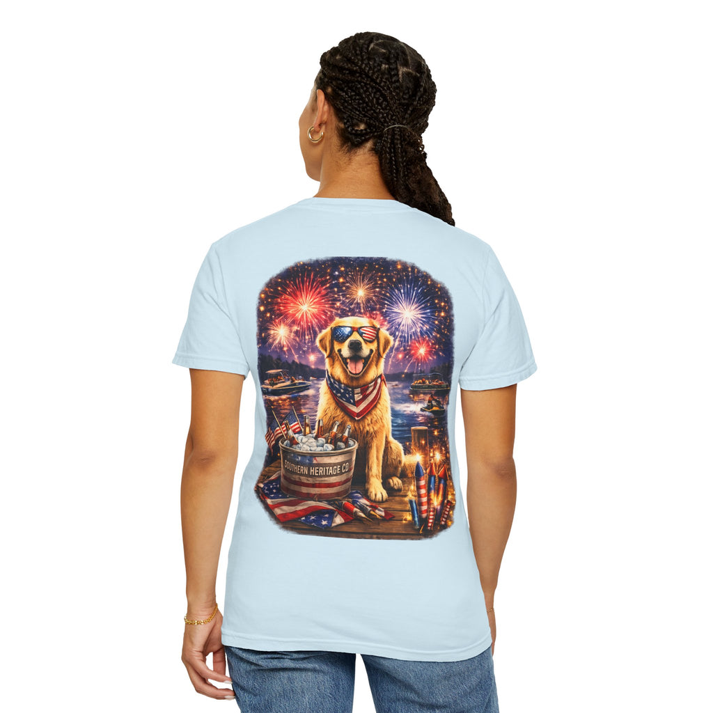 Southern Heritage Co. “Fireworks and dog” T-shirt