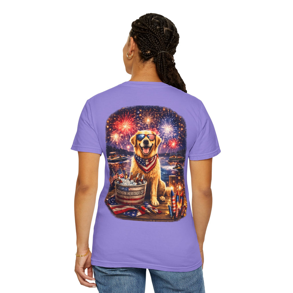 Southern Heritage Co. “Fireworks and dog” T-shirt