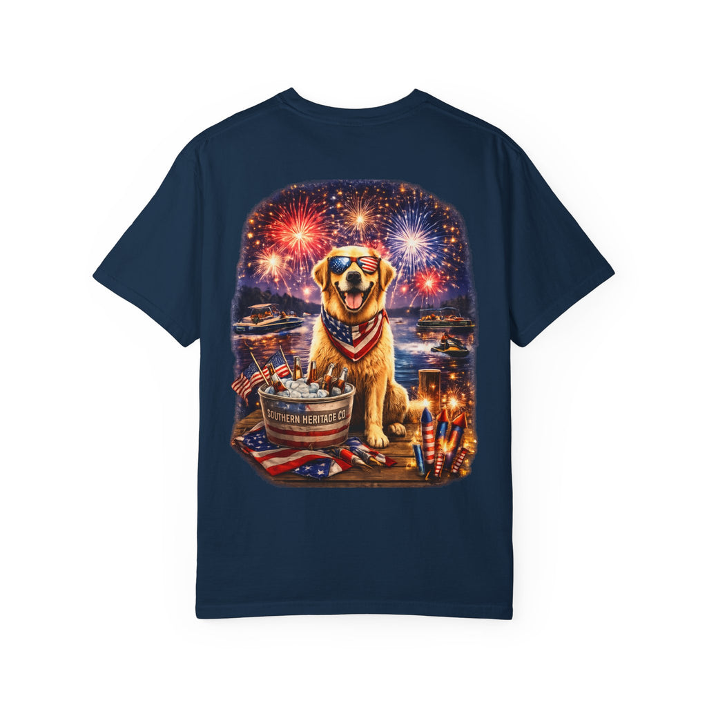 Southern Heritage Co. “Fireworks and dog” T-shirt
