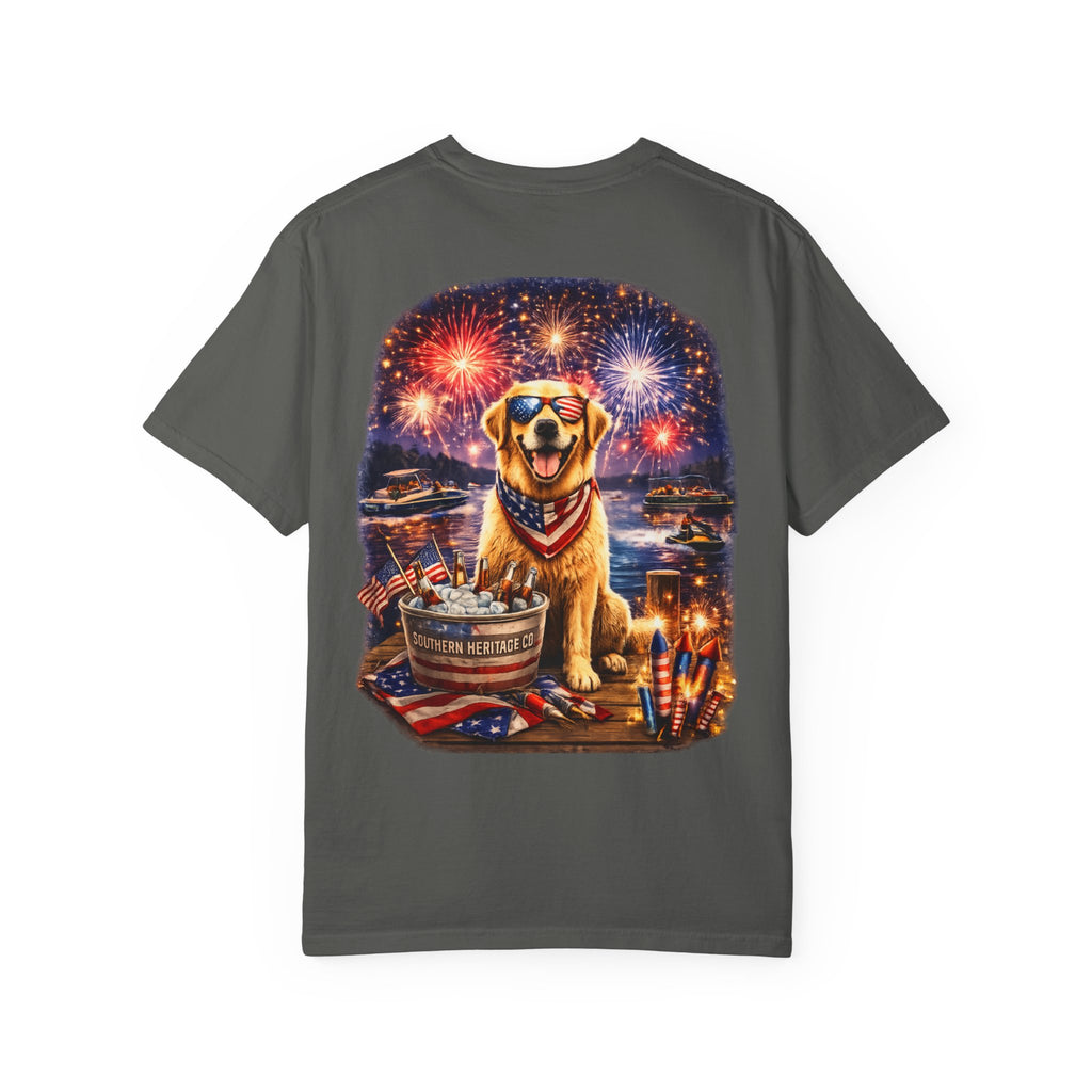 Southern Heritage Co. “Fireworks and dog” T-shirt