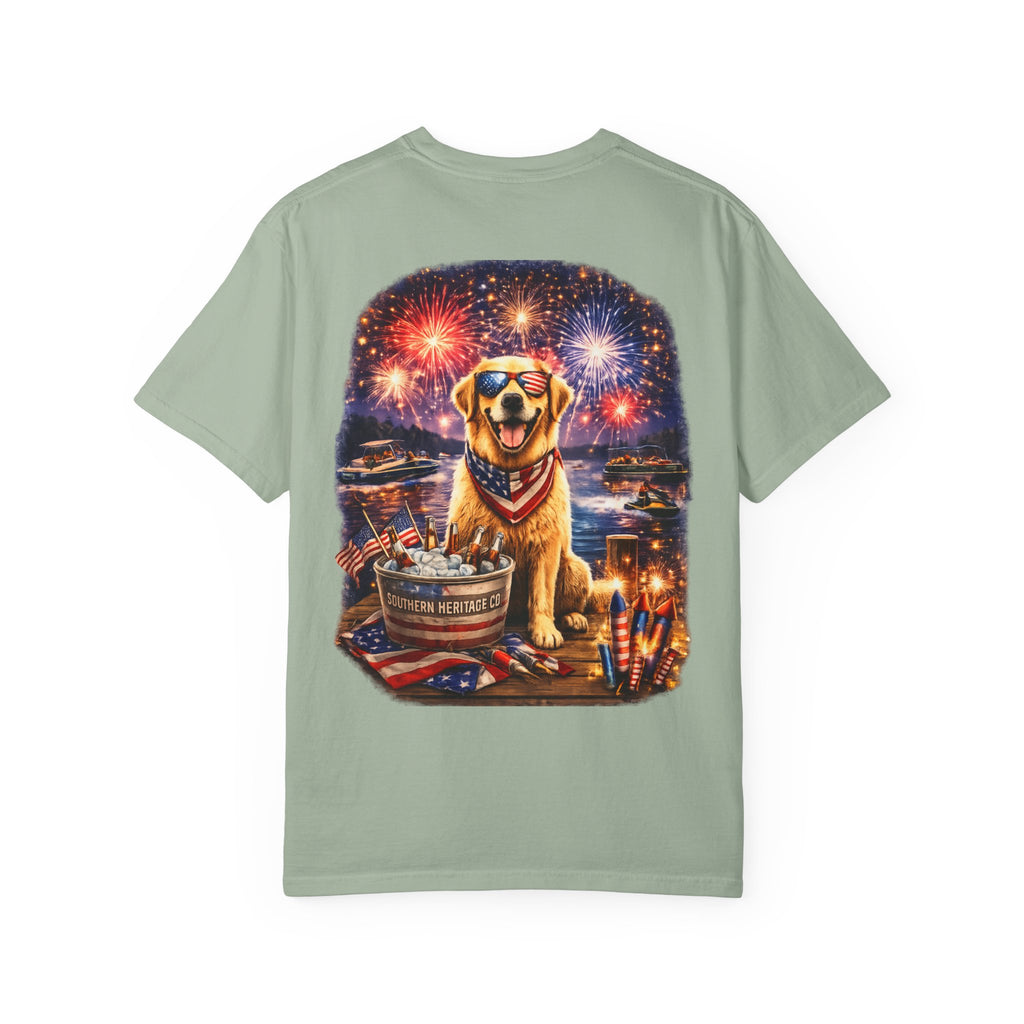 Southern Heritage Co. “Fireworks and dog” T-shirt