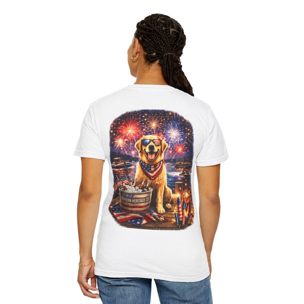 Southern Heritage Co. “Fireworks and dog” T-shirt