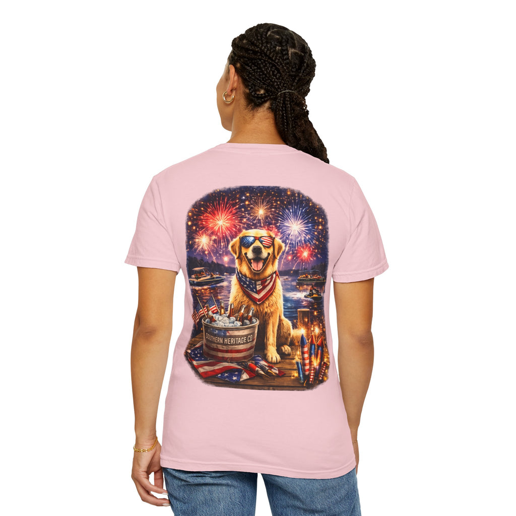 Southern Heritage Co. “Fireworks and dog” T-shirt