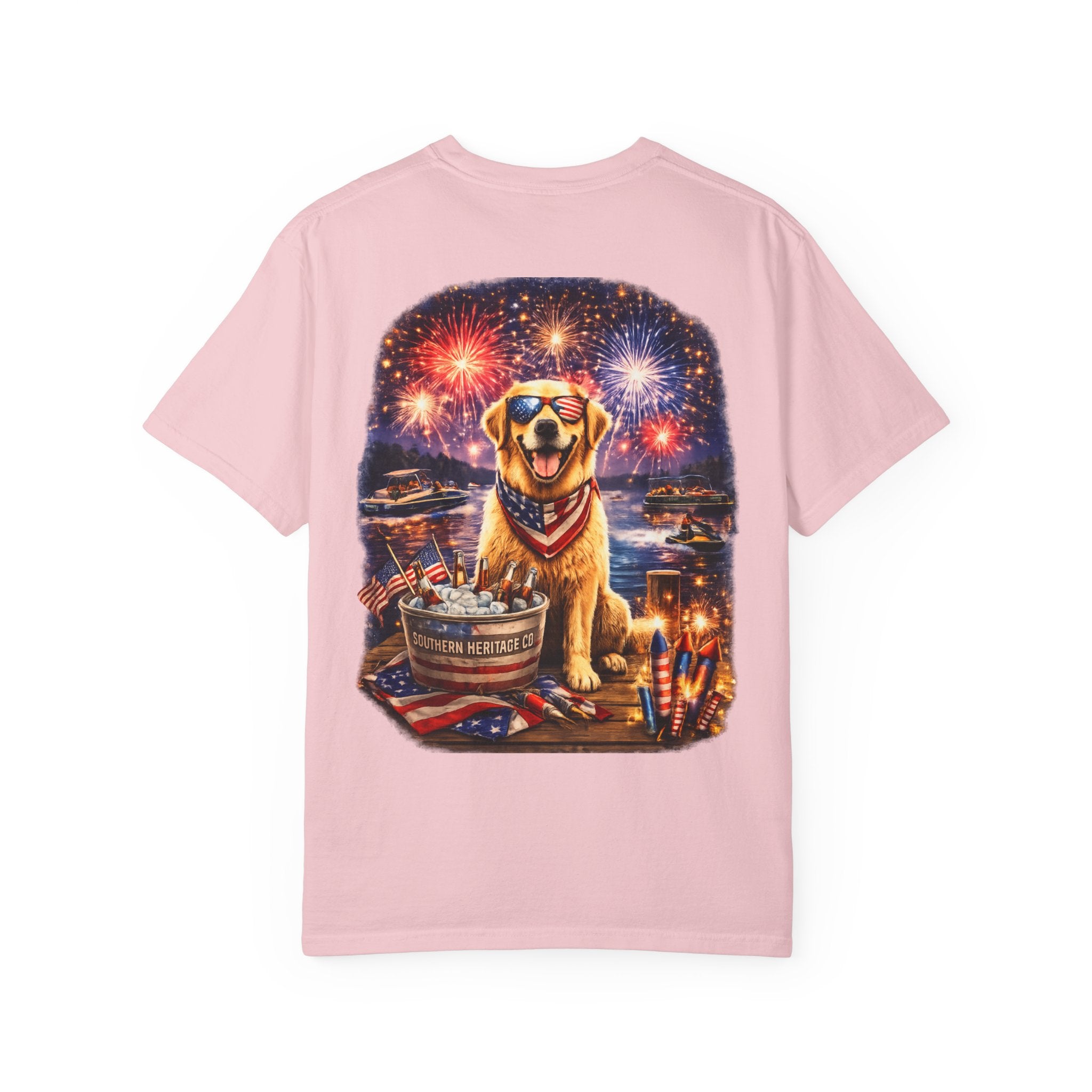 Southern Heritage Co. “Fireworks and dog” T-shirt