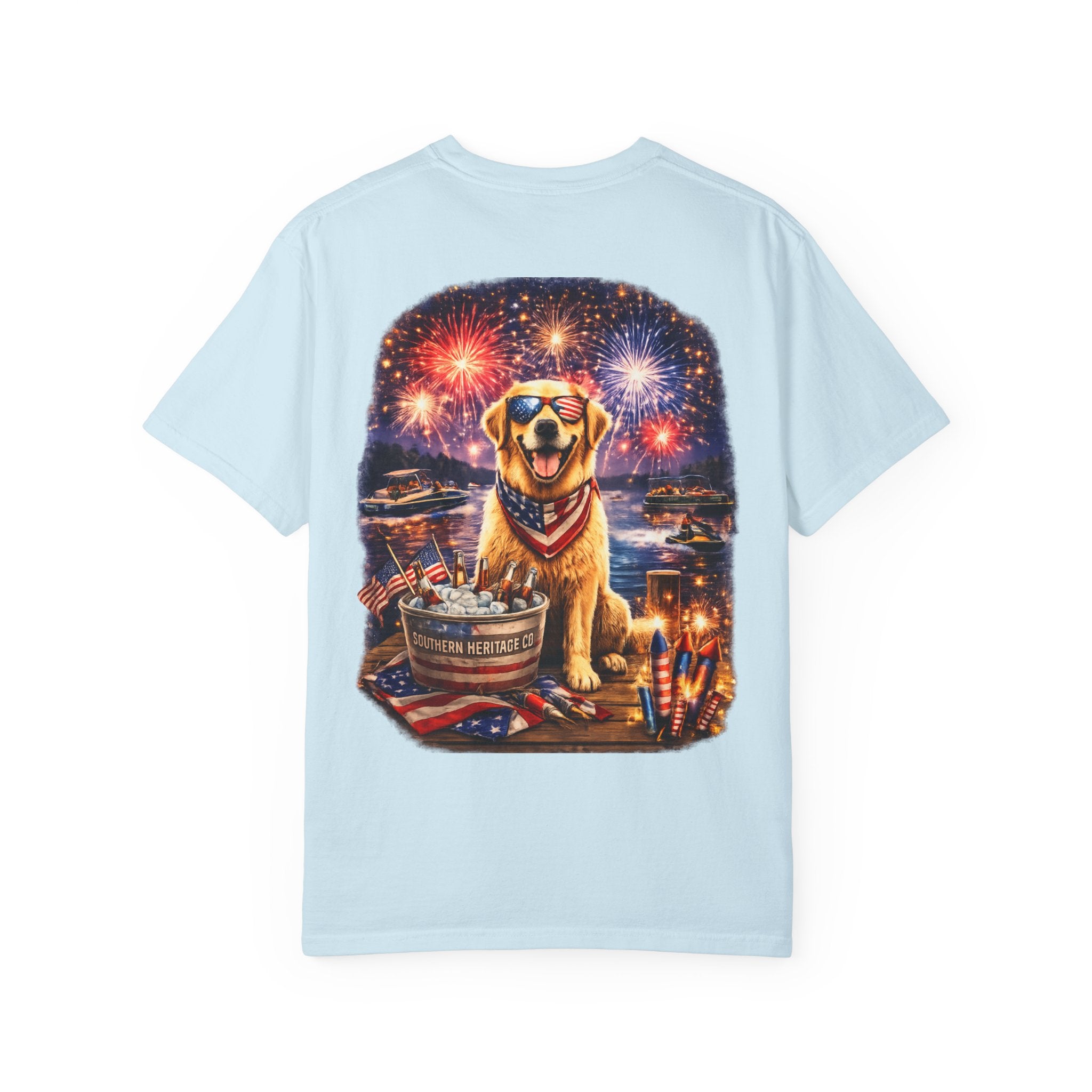 Southern Heritage Co. “Fireworks and dog” T-shirt