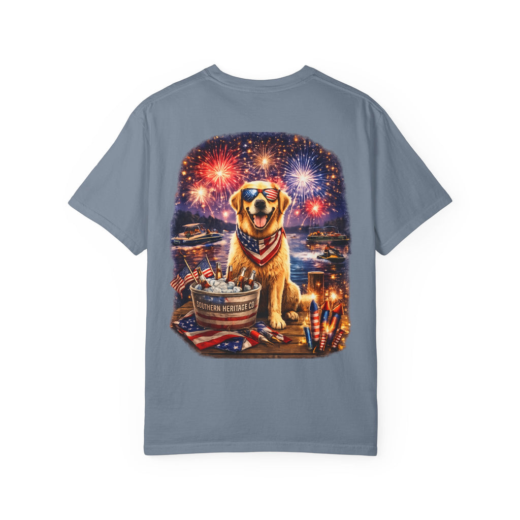 Southern Heritage Co. “Fireworks and dog” T-shirt