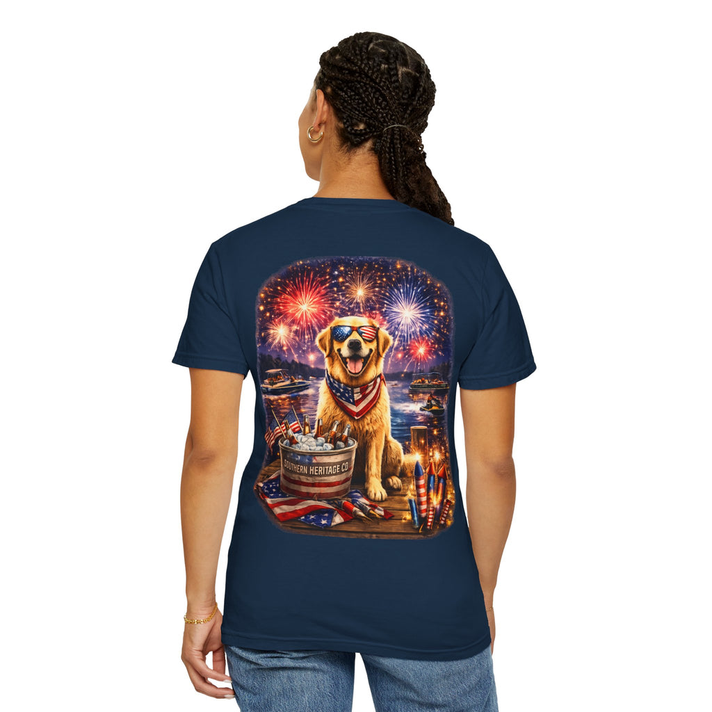 Southern Heritage Co. “Fireworks and dog” T-shirt