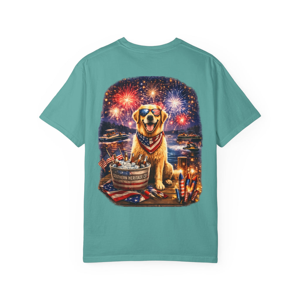 Southern Heritage Co. “Fireworks and dog” T-shirt