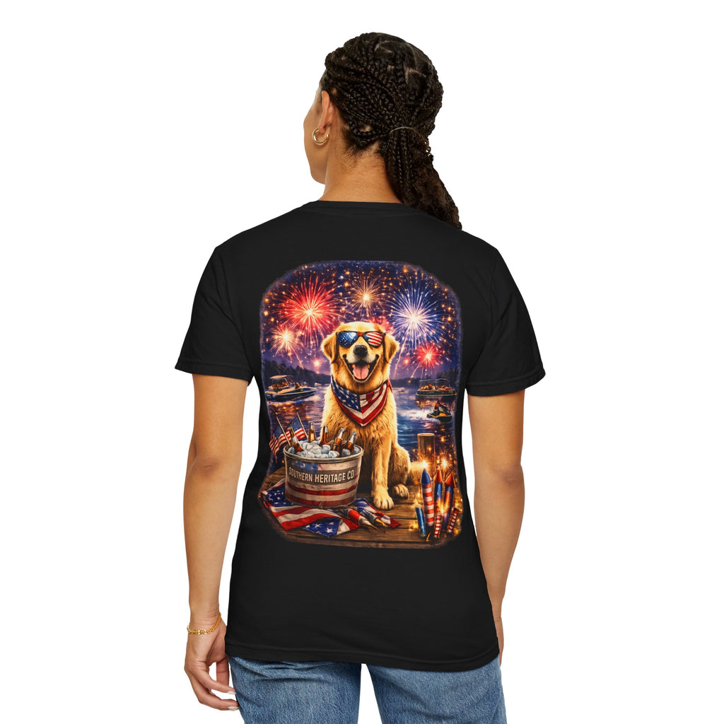 Southern Heritage Co. “Fireworks and dog” T-shirt