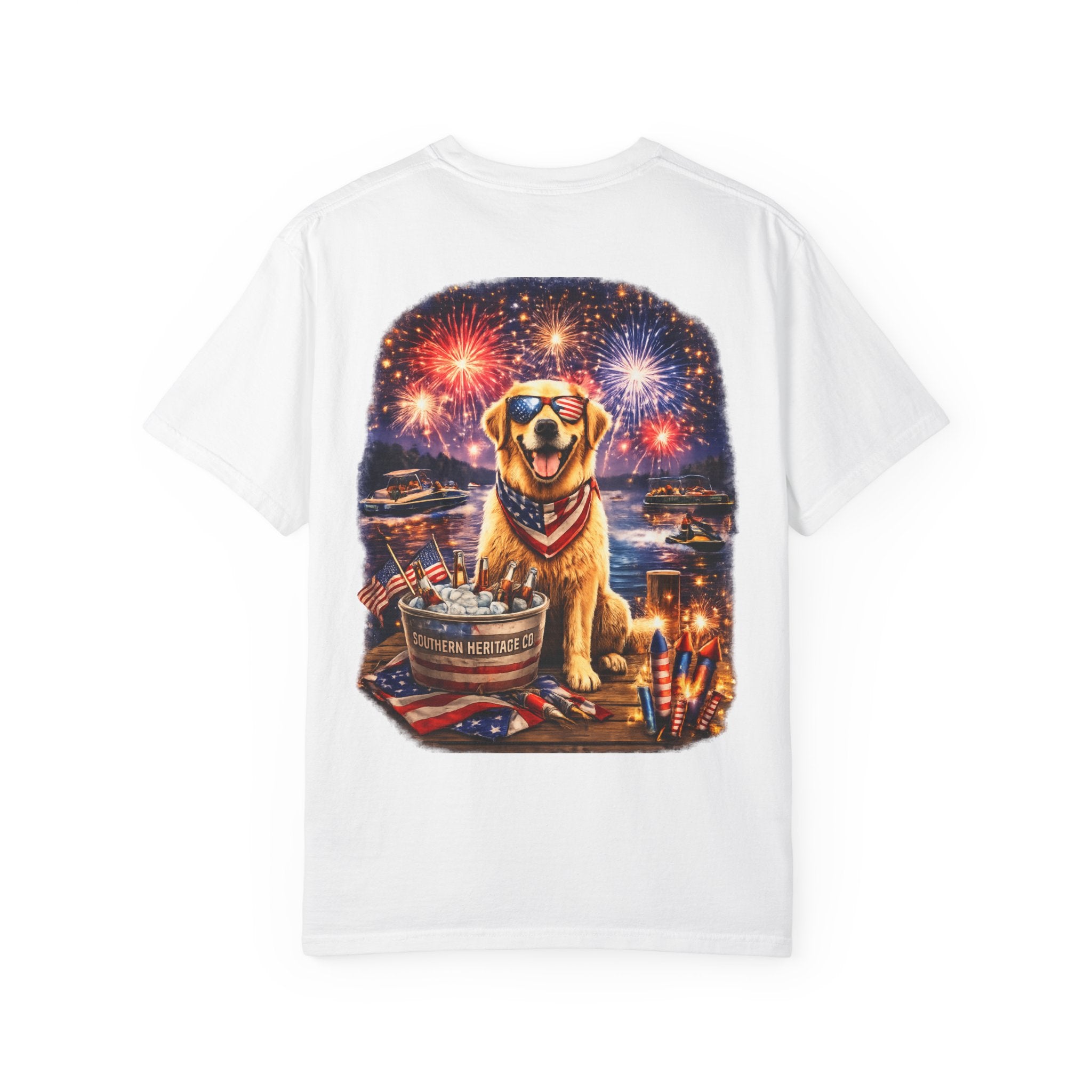Southern Heritage Co. “Fireworks and dog” T-shirt