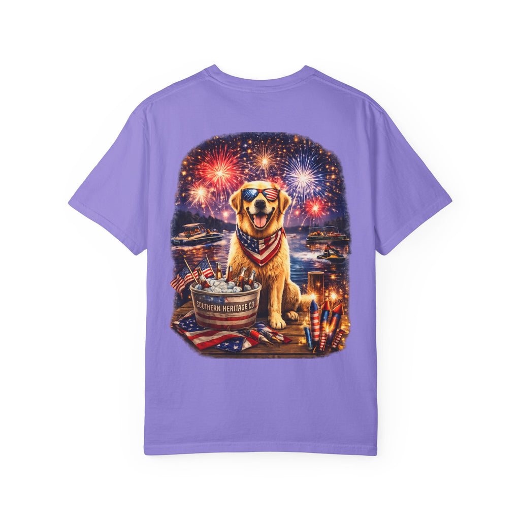 Southern Heritage Co. “Fireworks and dog” T-shirt